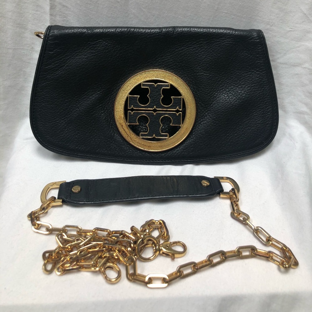 🔴Authentic TORY BURCH Black Crossbody/ ClutchBag - Picture 5 of 9